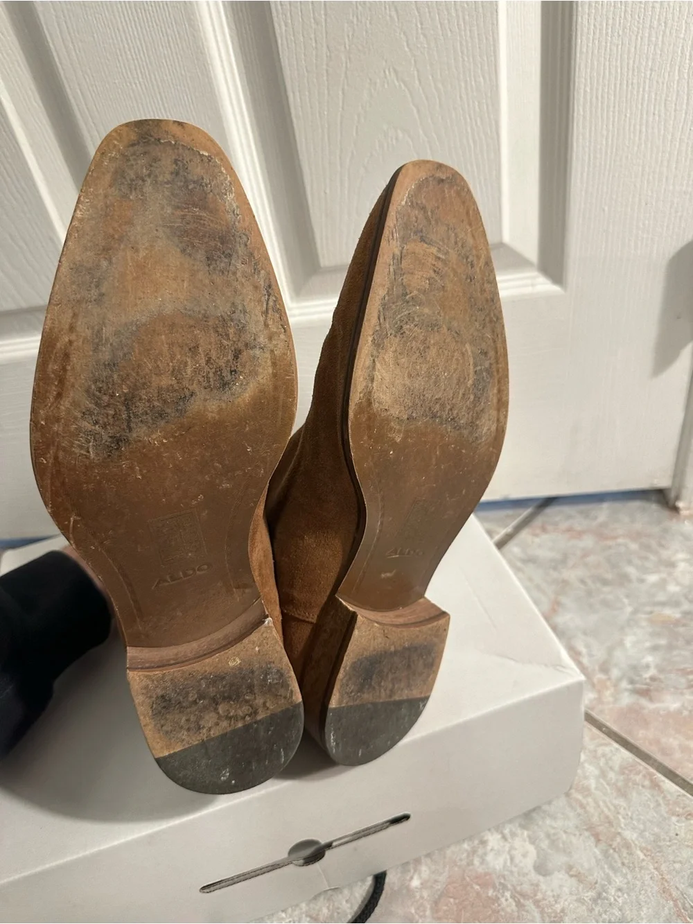 ALDO Genuine Suede Chelsea Boots – Brown/Tan – Men’s Size 8 (EU 41)